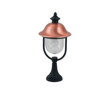 Na stůl - FAN LANT-VENEZIA-L1 Venkovní svítidlo LUME VENEZIA černá/měď, 1xE27, IP44, 25 x 53,8 cm - FANEUROPE