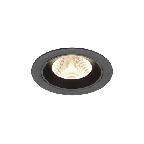 Kruhová - LA 1009613 NUMINOS® M Stropní vestavné svítidlo, 3000 K, 20°, IP20, kulaté, černé - BIG WHITE (SLV) - foto 1