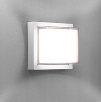 Nástěnná - CEN PASBI-101630 PURA LED venkovní nástěnné svítidlo Square bílá 10W 3000K IP65 - CENTURY