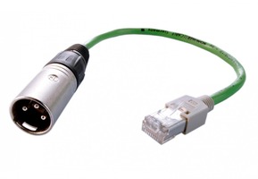 Příslušenství - IMPR 882271 Adaptér z kabelu CAT5 na XLR MALE černý - LIGHT IMPRESSIONS