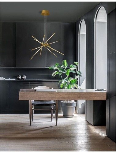 Dekorativní - NV 9180782 Závěsné svítidlo RACCIO zlatý kov a akryl LED 56W 230V 3000K IP20 stmívatelné - NOVA LUCE - foto 1