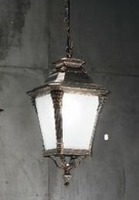 Závěsná - OR AL 11-1142/1 Venkovní závěsné svítidlo 1x60W E27, patina, výška 85cm - ORION