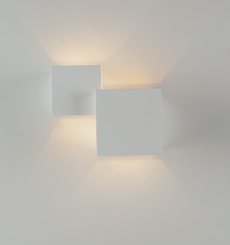 Dekorativní - FAN I-RUBIK-AP2 Nástěnné svítidlo Rubik bílé, 2xG9, 19,5 x 11,5 x 16 cm - FANEUROPE - foto 1