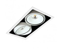 Hranatá - BPM 8211.03.D60.3K Zápustné svítidlo Gran Cube matná bílá s černou polomatnou 60° - BPM