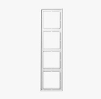 Vypínače a zásuvky - JU LS984WW Rámeček 4-násobný alpská bílá LS 984 WW - JUNG