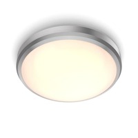 Kruhová - PH 8718699758820 LED Koupelnové stropní přisazené svítidlo Philips DORIS CL257 8718699758820 6W 600lm 2700K IP44 22cm niklové - PHILIPS (929002367501)