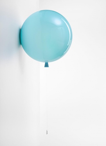 Dekorativní - BRO PC00879_007 Memory, nástěnné svítidlo tyrkysová lesklá, 1x15W E27, prům. 40cm - BROKIS C - foto 1