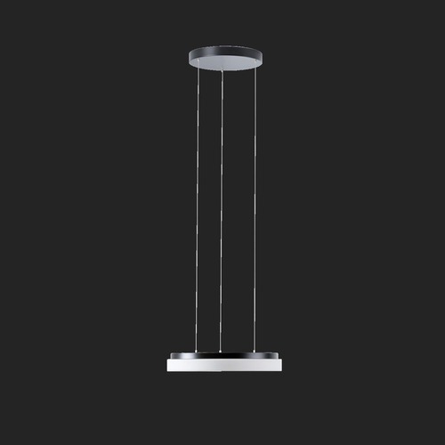 Kruhová - OS CAR66873 CARINA LE1 závěsné skleněné svítidlo černá / bílá IP40 4000 K 24W LED DALI (původní kód OS 66873) - OSMONT - foto 1