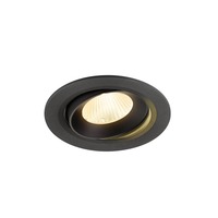 Kruhová - LA 1009831 NUMINOS® MOVE L Stropní vestavné svítidlo, 3000 K, 40°, IP20, kulaté, černé - BIG WHITE (SLV)