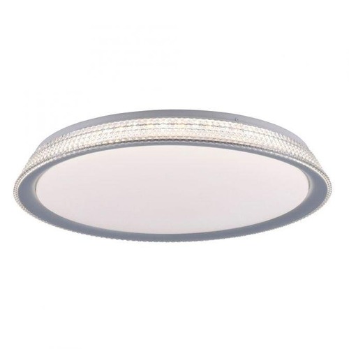 Kruhová - LD 14359-21 KARI LED stropní svítidlo, stříbrná, kruhové, stmívatelné, teplá bílá, 3000K krokově stmívatelné 3000K - LEUCHTEN DIREKT / JUST LIGHT - foto 1