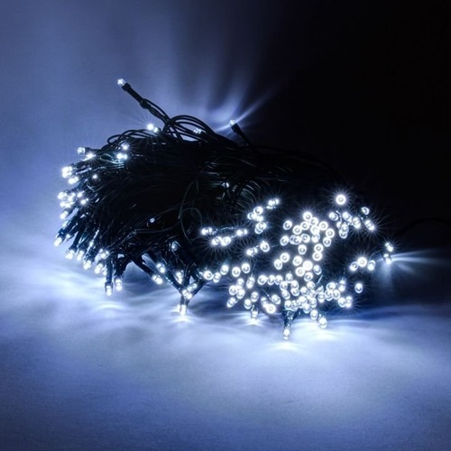 Venkovní řetězy - DLED ELSLN320 DecoLED LED světelný řetěz - 20m, 100 ledově bílých diod - foto 1