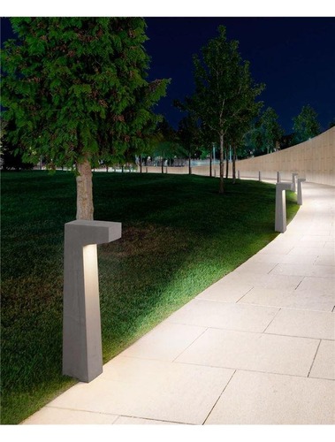 Sloupková - NV 9540212 Venkovní sloupkové svítidlo ARAN šedý beton skleněný difuzor LED 5W 3000K 120-230V IP65 - NOVA LUCE - foto 1