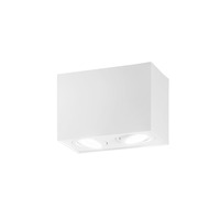 Downlight - FAN I-TOWN-Q2 BCO Stropní svítidlo TOWN bílá, 2xGU10, 17,8 x 12,5 x 9,6 cm - FANEUROPE