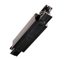 Lišty a příslušenství IVELA - IMPR 710044 Deko-Light kolejnicový systém 3-fázový 230V D Line elektrické prodlužovací spojení možnost napájení levé-pravé 230V černá RAL 9011 166  - LIGHT IMPRESSIONS