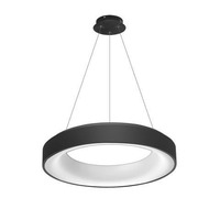Kruhová - AZZ AZ2728 LED Závěsné svítidlo Azzardo Sovana Pendant 55 CCT black Dimm AZ2728 50W 2750lm 3000K-6500K IP20 55cm stmívatelné černé - AZZARDO