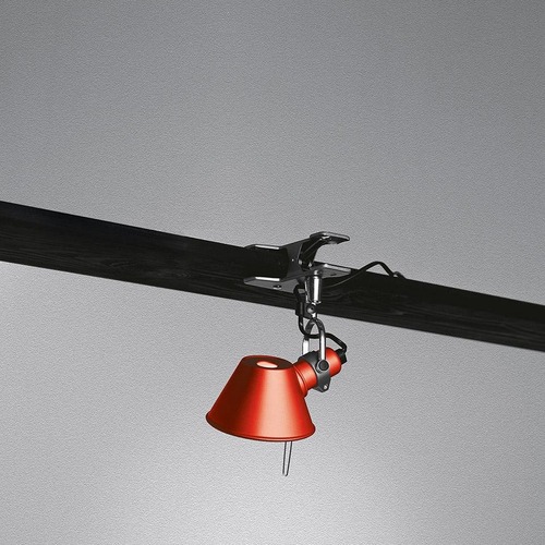 Stolní lampy s klipem - AR A010810 Tolomeo Micro Pinza - červená - ARTEMIDE - foto 1