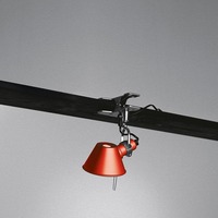 Stolní lampy s klipem - AR A010810 Tolomeo Micro Pinza - červená - ARTEMIDE
