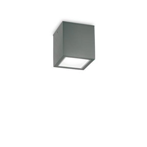 Přisazená - ILUX 251554 Venkovní stropní přisazené svítidlo Ideal Lux TECHO PL1 SMALL ANTRACITE 251554 GU10 1x20W IP54 9cm antracitové - IDEALLUX - foto 1