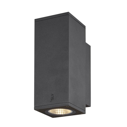 Nástěnná - LA 1003418 ENOLA SQUARE UP/DOWN S Outdoor, nástěnné LED svítidlo, antracitové - BIG WHITE (SLV) - foto 1
