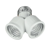 Patice a spojky - FAN ADATTATORE-E27-2E27 Adaptér pro držák žárovky z E27 na 2E27 - FANEUROPE