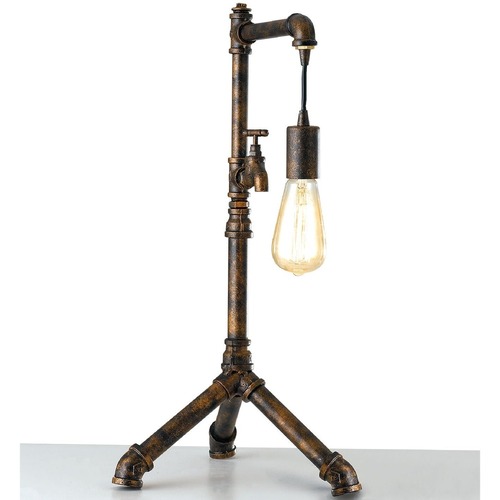 Stolní lampy dekorační - FAN I-AMARCORD-L1 Stolní lampa Lume Amarcord, rezavá, 1 x E27, 41 x 30 x 61 cm - FANEUROPE - foto 1