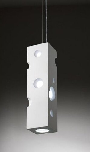 Hranatá - WD 86-3070-30 Závěsné sádrové svítidlo Bubble LED 5,8W 230V + LED 12V MR16 3000K - ECO-DESIGN
 - ECO DESIGN - foto 1