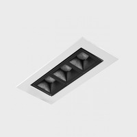 Hranatá - KHL K51301.01.RF.WH-BK.30.ST.9.30.PU NSES TILT zapuštěné svítidlo s rámečkem bílá-černá 6 W 3000K PUSH - KOHL-Lighting