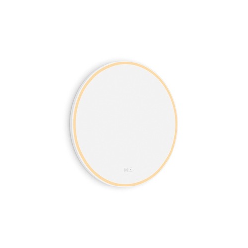 Koupelnová - NIM ZPB 28000RVX-05 Bílé kulaté LED zrcadlo 60cm se dvěma dotykovými senzory - NIMCO - foto 1