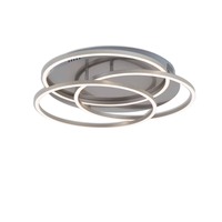 Kruhová - BRI 3248-012 LED stropní svítidlo, pr. 52,5 cm, 56 W, matný nikl - BRILONER