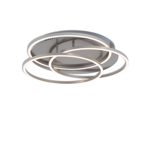 Kruhová - BRI 3248-012 LED stropní svítidlo, pr. 52,5 cm, 56 W, matný nikl - BRILONER - foto 1