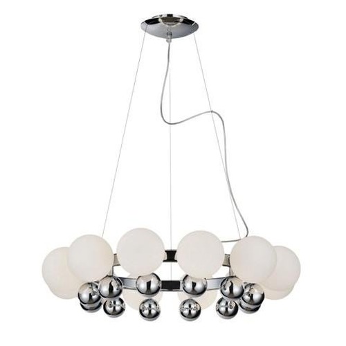 Dekorativní - AZZ AZ0095 Závěsné svítidlo Esperanza G9 12x40W IP20 65cm chromové - AZZARDO - foto 1