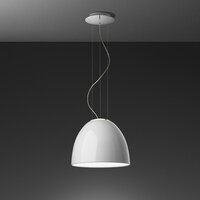Polokoule - AR A246400 Nur Mini Gloss LED - závěsné - bílá - ARTEMIDE