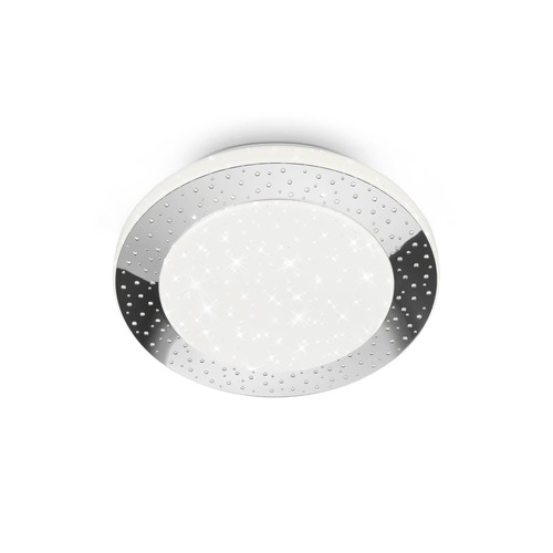 Kruhová - BRILO 3693-018 LED stropní svítidlo, pr. 28 cm, 15 W, 1600 lm, chrom - BRILO - foto 1