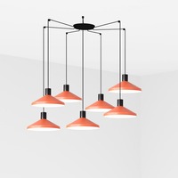 Kónická - FARO 68597-7L KOMBO 400 závěsné svítidlo, terakota, 7L - FARO