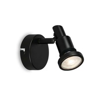 Bodová - BRI 2992-015 LED bodové svítidlo pr. 8 cm 1xGU10 4,8W 400lm černá - BRILONER