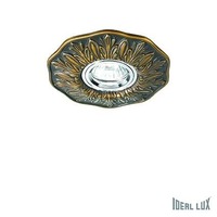 Kruhová - ILUX 115580 Zápustné svítidlo Ideal Lux Polka FI1 brunito 115580 bronzové - IDEALLUX