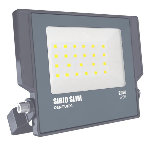 Reflektory - CEN SRS-209540 REFLEKTOR LED SIRIO SLIM ČERNÝ 20W 4000K 1800Lm 110d 160x29x147mm IP66  - CENTURY - foto 1