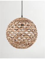 Koule - NV 9587122 Závěsné svítidlo GRIFFIN železo a vodní hyacint, přírodní barva 1x12W E27 - NOVA LUCE