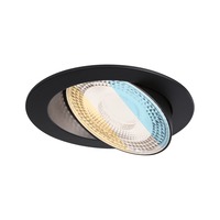 Kruhová - P 92257 LED vestavné svítidlo White Select Aumus spot kruhové 105mm 90° 5W 230V stmívatelné 2700 - 6500K černá - PAULMANN