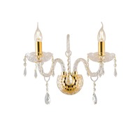 Dekorativní - FAN I-MONALISA/AP2 Nástěnné svítidlo Monalisa, zlaté, 2 x E14, 40 x 18 x 34 cm - FANEUROPE