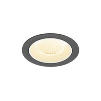 Kruhová - LA 1009617 NUMINOS® M Stropní vestavné svítidlo, 3000 K, 40°, IP20, kulaté, černé / bílé - BIG WHITE (SLV)