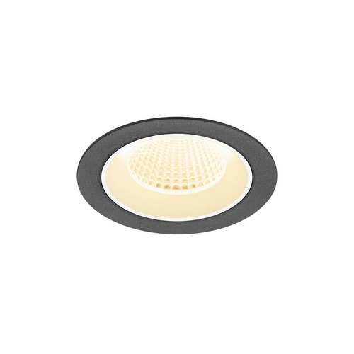 Kruhová - LA 1009617 NUMINOS® M Stropní vestavné svítidlo, 3000 K, 40°, IP20, kulaté, černé / bílé - BIG WHITE (SLV) - foto 1