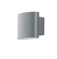 Nástěnná - FAN LED-W-BOXTER SIL Venkovní nástěnné svítidlo LED BOXTER stříbrná hliník 2x4W 960lm CCT IP44 10x12,9x8,5 cm - FANEUROPE