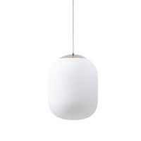 Koule - OS TAN62888 TANIA S1 HP závěsné skleněné svítidlo kartáčovaná nerez / bílá IP40 4000 K 52W LED - OSMONT