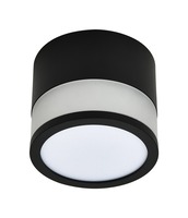 LED svítidla COB - LED COB Surface Downlight 7W ROUND ČERNÁ
