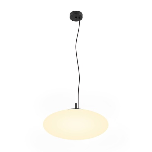 Koule - LA 1010415 OLYPSO 50 závěsné svítidlo, E27, délka závěsu 400 cm, 1 x max. 40 W, černá - BIG WHITE (SLV) - foto 1