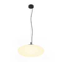 Koule - LA 1010415 OLYPSO 50 závěsné svítidlo, E27, délka závěsu 400 cm, 1 x max. 40 W, černá - BIG WHITE (SLV)