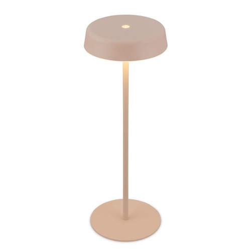 Stolní lampy dekorační - BRILO 7668011 Pala stolní lampička - 2W, 200lm, bezdrátová, LED, dotykový vypínač, stmívatelné, béžová - BRILO - foto 1