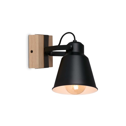 Bodová - BRILO 2406-015 Bodové svítidlo 21 cm 1x E27 40W černá - BRILO - foto 1