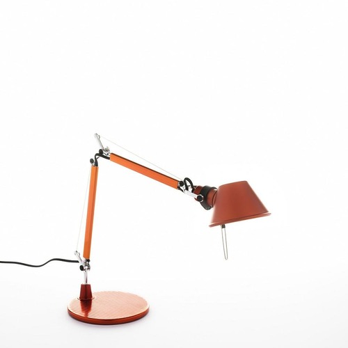Stolní lampy pracovní - AR A011860 Tolomeo Micro stolní lampa - oranžová - tělo lampy + základna - ARTEMIDE - foto 1